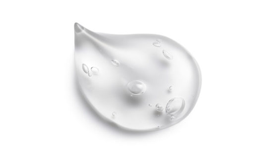 A drop of transparent liquid