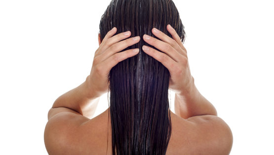 Woman Washing her Hair