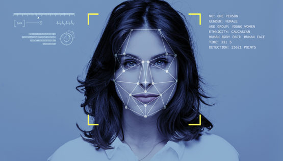 Elemental - Woman with augmented data on her face