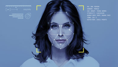 Elemental - Woman with augmented data on her face
